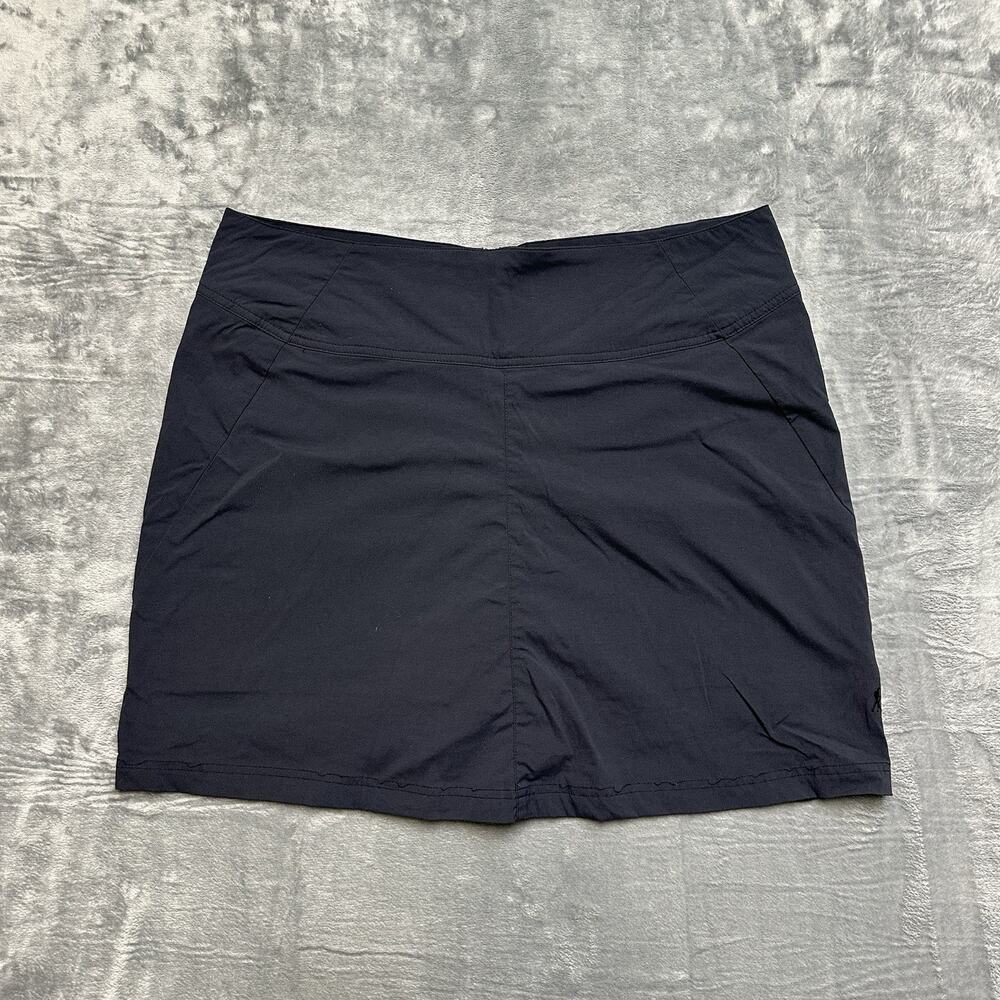 Royal Robbin Stretch Tennis‎ Golf Skort Skirt Women's Size 16 Black Stretch